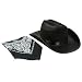 Jr. Cowboy Hat (Black) with Bandanna