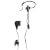 HANDS FREE BOOM MIC HEADSET for NOKIA 6275i, 6101, 6102, 6102i, 6103, 6133, 6170, 6230, 6235, 6255i, 6256i, 6265i, 7210, 7270, 9300, 9500, N75, N90, N93, 6085, 2115i, 2116i, 2125i, 2126i, 2128i, 2865i, 3100, 3120, 3220, 6015i, 6016i, 6019i-RETAIL PACKAGING