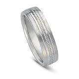 14k White Gold Comfort Fit Men's Wedding Band, 6mm
