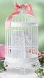 20" WHITE BIRDCAGE CARD HOLDER