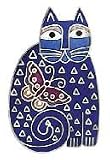 Clearly Charming Feline Flutterbyes Silver Pin by Laurel Burch ( cat jewelry, kitten, kitty, feline, animal)