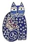Feline Flutterbyes Silver Pin by Laurel Burch