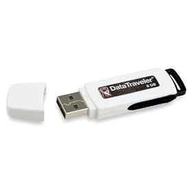 Kingston DataTraveler I - 8 GB USB 2.0 Flash Drive DTI/8GBET (White/Black) [Amazon Frustration-Free Packaging]