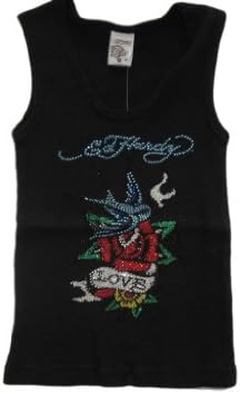 ed Hardy Baby Girls' Bird & Rose Swarovski Crystal Tank Top