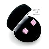 Black Heart Shaped Velvet Earrings Jewelry Gift Box