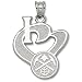 Denver Nuggets 3/4in. Heart Pendant Sterling Silver