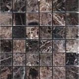 Emperador Dark Select Marble 2x2" Polished Mosaic