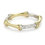 Alex Woo Zhuli Diamond And 14k Yellow Gold Sta