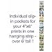 Wall of Frames 6-FOOT hanging photo display strip for horizontal prints - 4x6