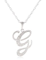 Sterling Silver Diamond Pendant Necklace (0.02 cttw, I-J Color, I2-I3 Clarity), 18"