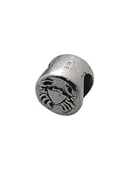 Zable(tm) Sterling Silver Zodiac-Cancer Bead / Charm