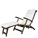 Steamer Chair Cushion - (white) - Furniture For Your Patio and Garden!