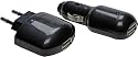 Hartig + Helling SN 20 3-in-1-Universal-USB-Ladegerät und Netzteil Set schwarz