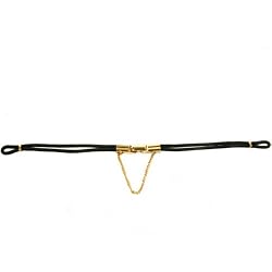 Watch Band Black Cord with Gold plated Clasp for Antique Watches Ladies
