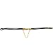 Watch Band Black Cord with Gold plated Clasp for Antique Watches Ladies