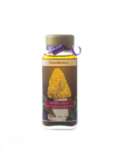 FreshMorels Epicurean Moreloilla Finishing Sauce, Soup, Sauce & Gravy, 4 Ounce Glass... by Olive Oil