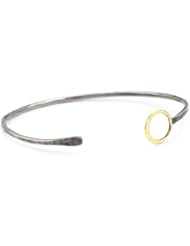 Melissa Joy Manning "Mixed Metal" Single Ring Cuff Bracelet
