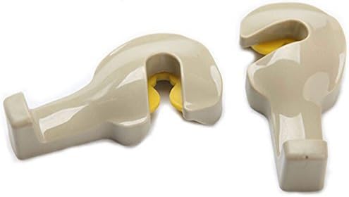 2 Pack Universal Car Back Seat Headrest Hanger Holder Hook for Bag Purse Cloth Grocery (Coffee)