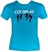 Coldplay 'Jumping' teal blue Juniors t-shirt