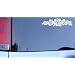 Hibiscus Band Vinyl Sticker - White