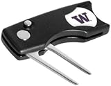 IMAGE OF Washington Huskies Spring Action Divot Tool W/ Ball Marker - NCAA College Athletics