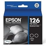 Epson DURABrite Ultra 126 High-capacity Inkjet Cartridge Multipack (2 Black) (T126120-D2)