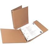 NEW - Eco-Friendly Round Ring Natural Kraft Binder, 11 x 8-1/2, 1" Capacity - 28001