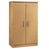 Traditional Style Honey Oak Finish Two door floor cabinet
