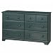 6-Drawer Dresser Only - Blueberry
