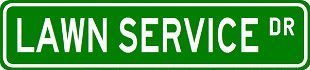 LAWNMOWER Street Sign ~ Custom Aluminum Street Signs LAWNMOWER Street Sign ~ Custom Aluminum Street Signs