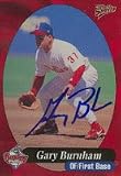 Gary Burnham, Reading Phillies - Phillies Affiliate, 1999 Multi-Ad Sports Autographed Card