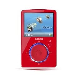 SanDisk Sansa Fuze 4 GB Video MP3 Player (Red)
