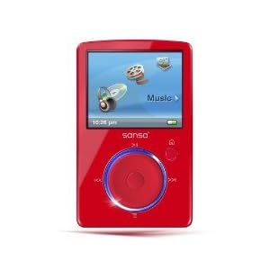 SanDisk 4GB Sansa Fuze Video MP3 Player Red [ Hassle Free Packaging ]