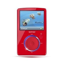SanDisk Sansa Fuze 4 GB MP3 Player (Red)
