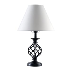 MaxLite Fluorescent Table Lamp, Wrought Iron