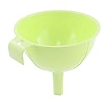 uxcell　フィルター漏斗　水フィルター漏斗　イエローグリーン　プラスチック　11.7cm