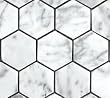 Carrara Bianco Polished 2" Hexagon Mosaic Tile (Sample)