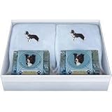 Double Gift Box with Border Collie Soap & Towel