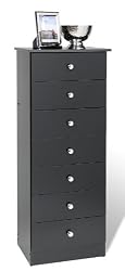 Black 7-Drawer Tall Chest By Prepac