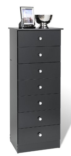 Prepac Sonoma Black 20 Inch 7-Drawer Tall Chest