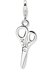 Sterling Silver Polished Scissors w/Lobster Claw Clasp Clasp Charm