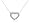 10k Yellow Gold Diamond Open Heart Pendant (.02 cttw, I-J Color, I2-I3 Clarity)