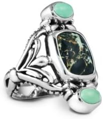 Sterling Silver Utah Variscite and Webbed Variscite Ring