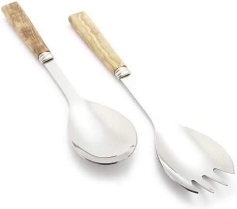 Dubost Olive Wood Serving Spoon and Spork 84508