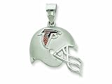 Sterling Silver Atlanta Falcons Enameled Helmet Charm LIFETIME WARRANTY