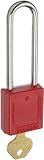 Master Lock 410LTRED Safety Lockout Padlock, Extra Length Shackle, Red Master Lock [並行輸入品]