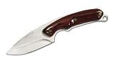Buck Alpha Hunter, ATS-34 Stahl, Rosewood-Schalen, Lederscheide