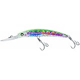 Yo-Zuri Crystal 3D Minnow Deep Diver Floating Lure, Holographic Rainbow Trout, 6-Inch