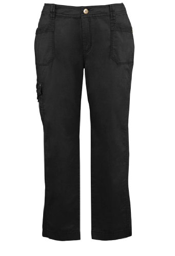 Avenue Plus Size Stretch Chino Cargo Pant, Black 22 Avenue Plus Size Stretch Chino Cargo Pant, Black 22