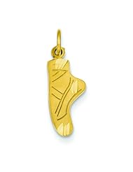 14K Gold Ballet Slipper Charm Ballerina FindingKing